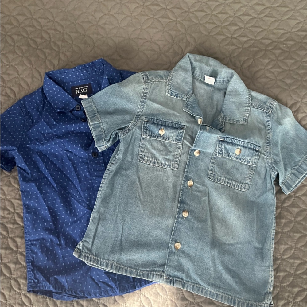 4T short sleeve button up shirts